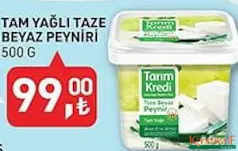 TARIM KREDİ TAM YAĞLI TAZE BEYAZ PEYNİR 500 G fiyat ve kampanya bilgisi